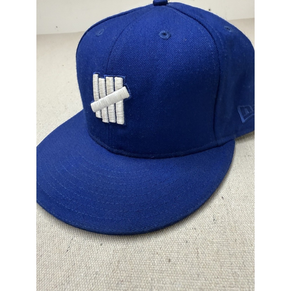 Undefeated New Era 59Fifty Fitted Baseball Hat Men's Size 7-1/8 • 100% Wool EUC